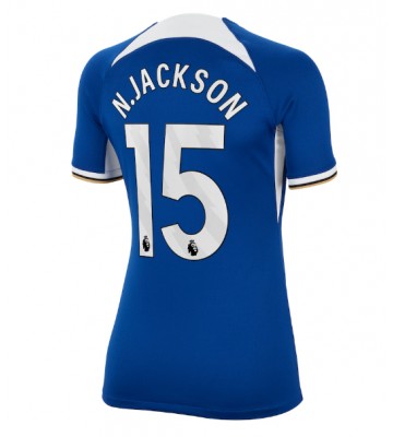 Chelsea Nicolas Jackson #15 Replika Hjemmebanetrøje Dame 2023-24 Kortærmet